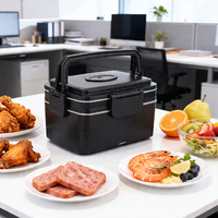 Nouveau produit, boîte à lunch électrique portable en acier inoxydable à double couche de grande capacité 2L/3L pour voitures et familles