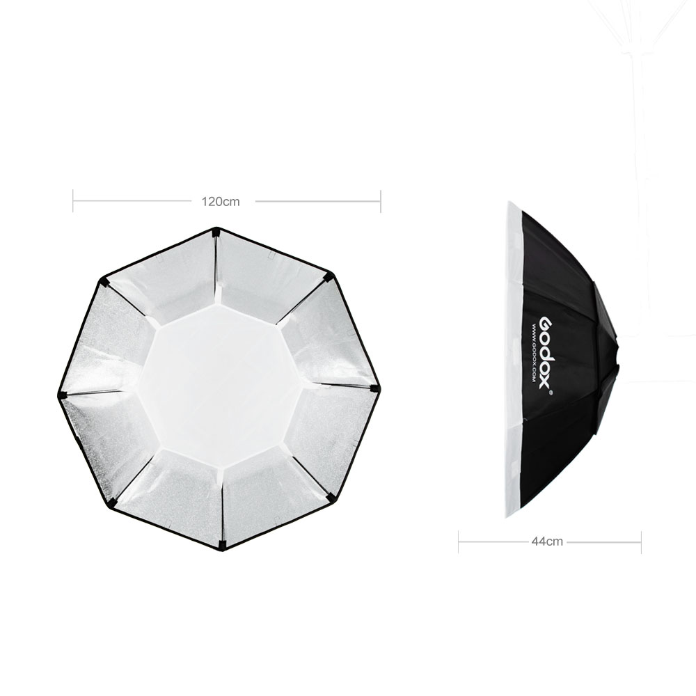 Flash Tocha Estúdio Godox Sk400ii 400w 220v Com Softbox 120cm Grid E - Foto 10