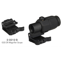 Accessoires de visée optique en alliage d'aluminium de qualité professionnelle G33 avec objectif grossissant 3x et dioptrie réglable