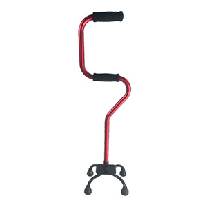 Bâton de marche à quatre pieds en alliage d'aluminium avec embouts en caoutchouc antidérapants pour personnes âgées, aide à la mobilité - Product Image 3