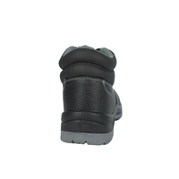 Chaussures de sécurité mi-montantes à embout d'acier, antidérapantes et anti-perforation, pour la construction et les travailleurs forestiers, unisexe, tige en cuir Nubuck