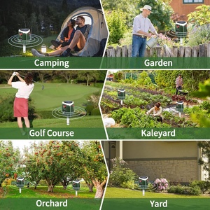 Saijzek. Năng lượng mặt trời động vật Repeller răn đe siêu âm Chuột chim <span class=keywords><strong>Chaser</strong></span> cảm biến chuyển động kiểm soát dịch hại mèo con chó sóc Thỏ - Product Image 6