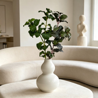 Branche de menthe artificielle à tige unique de 25 pouces, feuillage décoratif, fausses tiges d'herbes pour ornement de table