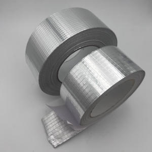 工場3×3mmメッシュアルミテープゴム自己巻き防水強化アルミ箔テープ（紙付き） - Product Image 1