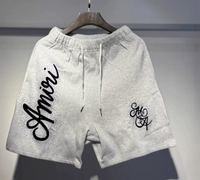 Short en coton délavé personnalisé de luxe, nouvelle collection, haute qualité, style hip-hop, tendance estivale