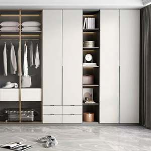 Custom High Quality Large <b>Storage</b> Wooden Bedroom <b>Wardrobe</b> Furniture with Drawers - Product Image 1