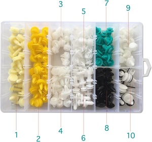 210-teiliges Sortiment an Innenverkleidungsclips in Wasserdichter Aufbewahrungsbox - Product Image 4