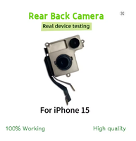 Vente en gros usine – Caméra arrière complète d'origine non réparée avec module flash et capteur flexible pour iPhone 15, 15 Plus, 15 Pro, 15 Pro Max