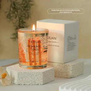 Bougie aromathérapeutique en cire de gel de fleurs séchées, diffuseur de parfum créatif en verre, <span class=keywords><strong>ornement</strong></span> pour la maison, huile essentielle pour la chambre à coucher - Product Image 4