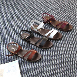 Sandales d'été tendance pour femmes à bout ouvert et bride en T - Chaussures d'extérieur durables, légères et anti-odeur pour la vente en gros - Product Image 1