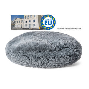 Polen Fabrik Hot Sale Donut Haustier bett Weiche runde Katze Hunde kissen Flauschige lange Plüsch Beruhigende Hunde bett - Product Image 1