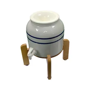 Mini wasser dispenser keramik topf wasser tank mit leitungs für saft wasser