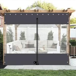 Toldo <span class=keywords><strong>transparente</strong></span> de vinilo impermeable para exteriores, toldo enrollable para patio, cortina impermeable - Product Image 2