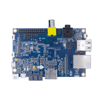 Banana Pi-Allwinner A20, 1GB DDR3, Dual Core, Compatible con Wifi, SATA, IR, DSI, Android 4,4, Lubuntu, Open Suse, Debian