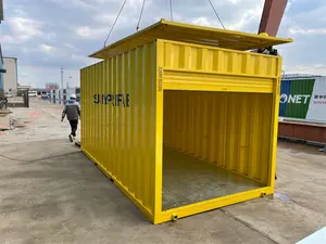 Съемная плоская упаковка сборный контейнер для хранения для самостоятельного хранения складной мобильный контейнер Штабелируемый портативный контейнер для хранения