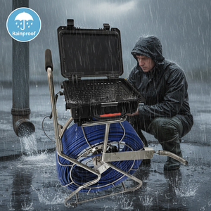 Sistema de Cámara de Inspección de Tuberías <span class=keywords><strong>WITSON</strong></span> para Trabajar bajo la Lluvia, 4K HD, Rotación Panorámica e Inclinación, Lente Gran Angular IP68, Resistente al Agua - Product Image 1