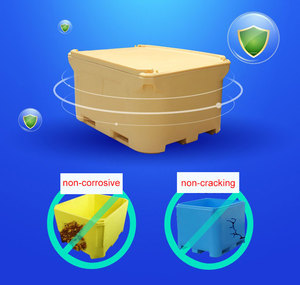 Nhiệm vụ nặng nề cách điện nhựa cá lưu trữ <span class=keywords><strong>container</strong></span> công suất lớn 1000L 330qt 700qt Ice cá bồn hộp mát cho thực phẩm lưu trữ - Product Image 5