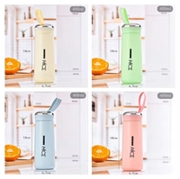 Fabricant pas cher créatif 400ml randonnée Sport de plein air eau chaude et froide enfants école mignon cadeau bouteille d'eau en verre