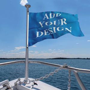 Drapeaux de bateau personnalisés 3 pièces 12x18 pouces/30x45cm, petits drapeaux personnalisables pour bateau, double face, fabrication Bagetu, drapeaux nautiques personnalisables - Product Image 5