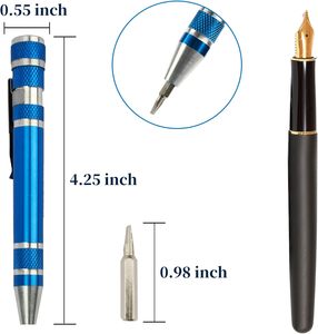 <span class=keywords><strong>Set</strong></span> obeng Mini 8 dalam <span class=keywords><strong>1</strong></span>, peralatan reparasi magnetik pena kecil, perkakas presisi kompak EDC untuk kacamata komputer - Product Image 2