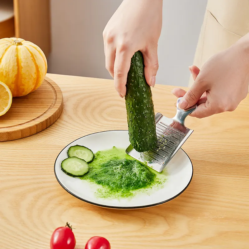 Neue manuelle Edelstahl-Schleif platten werkzeuge Küchengerät Ingwer reibe Multifunktion ale Gemüse-Knoblauch mühle