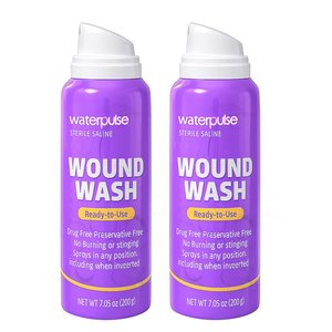 Waterpulse vết thương rửa giải pháp đa hướng nước muối phun để làm sạch vết cắt nhỏ vết xước và bề mặt chấn thương một cách dễ dàng - Product Image 6