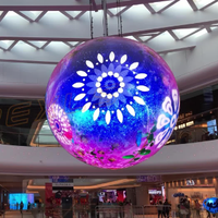 Solutions d'affichage numérique à affichage LED vidéo dynamique sphérique haute résolution avec effets de balle dynamiques