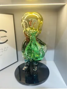 Statua in Resina Personalizzata Design Pop Art Moderno, Scultura da Interno Donald Duck Lucida con Tecnica <span class=keywords><strong>di</strong></span> Pittura del Personaggio Carino - Product Image 3