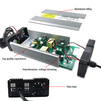 Chargeur de batterie au lithium 84V 5A pour vélo électrique 72V YZ600, boîtier en aluminium, port DC, certifié OVP OTP CE ROHS