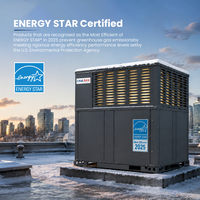 Unidad de Techo ChillAire 18 SEER2 EVI DC Inverter -13 ° Acondicionadores de Aire Comerciales Ligeros con Calefacción F y Refrigerante R32 para Sistemas HVAC