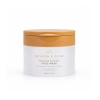 Pot cosmétique vide en plastique PP de 250 g, personnalisable OEM, avec applicateur cuillère, pour masque facial, crème et gommage corporel