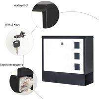 Nouveauté Boîte aux lettres en métal Boîtes aux lettres murales sur mesure Boîte aux lettres extérieure moderne