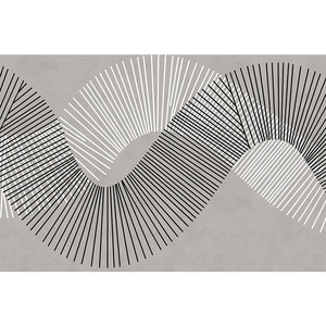 EIFFEL HOME Alfombra Moderna con Rayas, de Fibra de Poliéster, para Sala de Estar o Dormitorio, Estilo Nórdico, Apta para Aspiradora, Cobertura Total - Product Image 1