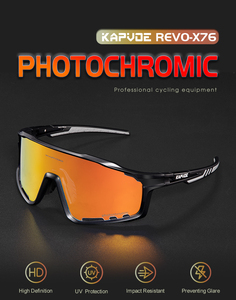 <span class=keywords><strong>KAPVOE</strong></span>-<span class=keywords><strong>Gafas</strong></span> de Sol para ciclismo, lentes <span class=keywords><strong>fotocromáticas</strong></span>, protección ocular, azul y rojo, para interior y exterior, 2024 - Product Image 2