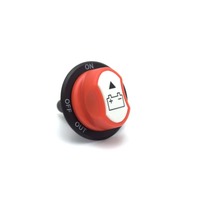 Interrupteur de coupure universel étanche 50A 24VDC pour double batterie, idéal pour l'installation automobile