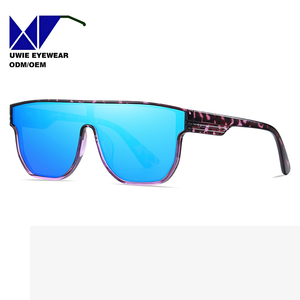 Gafas de Sol Polarizadas de Alta Calidad Premium, Diseño Cuadrado de Una Pieza, Protección UV400, TR90, en Rojo, Marrón, Azul, Rosa y Gris - Product Image 5
