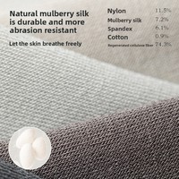 Chaussettes décontractées pour hommes en soie de mûrier, fines, mi-mollet, sans couture, à motif uni, séchage rapide, fraîches, respirantes et anti-odeurs, idéales pour l'été