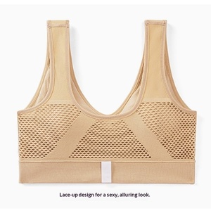 S-6XL Hollow Out Women Sport Bra Fitness Yoga <b>Running</b> Vest Underwear <b>Padded</b> Crop Tops Underwear Wireless Gym Top Bras Breathable - Product Image 5