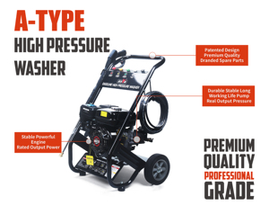 Hidrolavadora Portátil BISON de 150 Bares y 2200 Psi, <span class=keywords><strong>Motor</strong></span> de 4 Tiempos, 6.5 hp, Gasolina, Alta Presión - Product Image 6