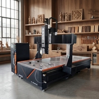 Máquina Fresadora CNC de 4 Ejes Rongchi para Tallado y Grabado 3D en Madera, para Muebles, Puertas, Gabinetes, Letreros y Manualidades, Directo de Fábrica