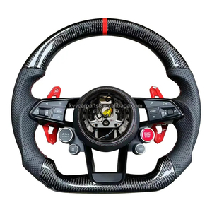 Volant de direction en fibre de carbone performant avec LED, matériau forgé, cuir Alcantara personnalisé, style <span class=keywords><strong>S</strong></span>-<span class=keywords><strong>Line</strong></span>, vente en gros pour <span class=keywords><strong>Audi</strong></span> <span class=keywords><strong>s</strong></span>érie A et <span class=keywords><strong>S</strong></span> - Product Image 2