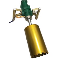 Taladros de núcleo de diamante neumáticos TY18218 Cortador de núcleo húmedo para operaciones de muestreo y perforación en túneles de carbón | 4,0 HP | 180mm
