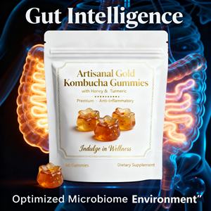 OEM/ODM kustom madu Kombucha Gummies dengan kunyit untuk pemulihan energi dewasa, kesehatan Gut & anti-inflamasi Vegan Gummy - Product Image 3