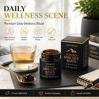Complément Purifié de Shilajit Testé pour les Métaux Lourds Rainwood OEM avec COA Disponible