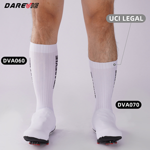 Cubrezapatos <span class=keywords><strong>de</strong></span> <span class=keywords><strong>ciclismo</strong></span> Darevie personalizados impermeables Aero blancos, cubierta <span class=keywords><strong>de</strong></span> zapatos para exteriores, alta elasticidad, 3cm, cubrezapatos <span class=keywords><strong>de</strong></span> bicicleta <span class=keywords><strong>de</strong></span> carretera más cortos - Product Image 1