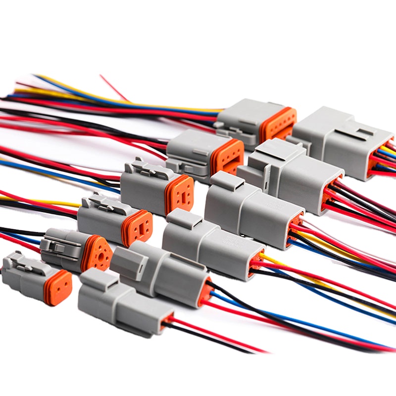Для детей 2, 3, 4, 6, 8, 12 pin Deutsch автоматический взодной и DT разъем DT04-2p Водонепроницаемый Автомобильный Электрический контактный разъем жгута проводов Разъемы