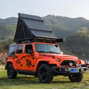Outdoor Hard Roof Tent Sturdy Aluminum Frame with Telescopic <b>Ladder</b> Portable Sunshade Tent for Outdoor Camping - Product Image 3