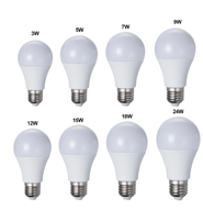 Ampoule LED A60 en gros d'usine, culot E27 B22, haute efficacité, économie d'énergie, boîtier PC, éclairage résidentiel et pour entrepôts