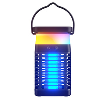 Lampe anti-moustiques électrique rechargeable, tue-insectes UV sans fil portable à suspendre pour intérieur, extérieur, camping et nuit