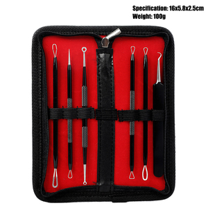 Nhà Máy Bán buôn Chất lượng cao chăm sóc da mụn đầu đen kim 5 cái mụn Remover <span class=keywords><strong>Tool</strong></span> Set - Product Image 5